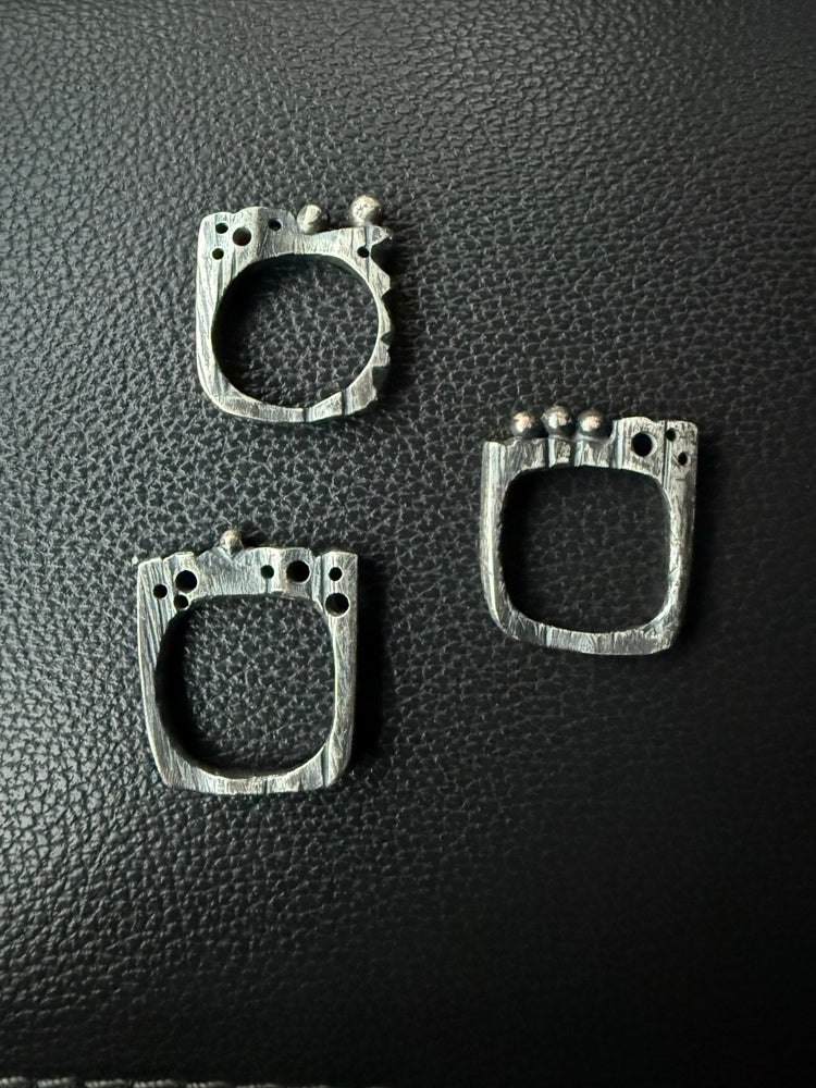 Brutalist Stackable Ring Set